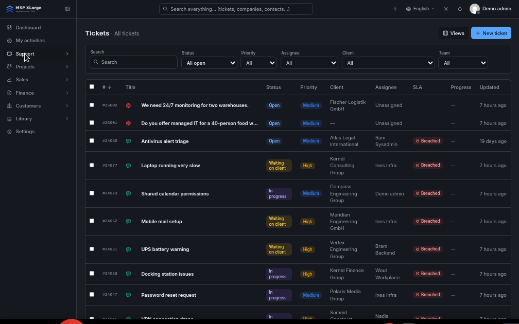Xcellerate OPS — Omnichannel-Servicedesk